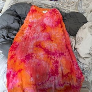 Tie dye maxi dress Medium
